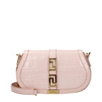 Versace Pink Leather Shoulder Bag