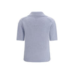 Gabriela Hearst Blue Cashmere Polo Shirt