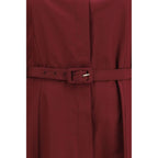 Gabriela Hearst Bordeaux Cotton Casual Dress