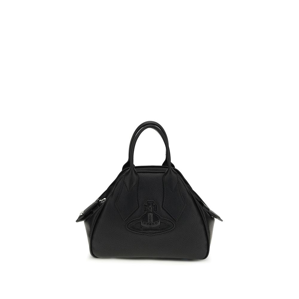 Vivienne Westwood Black Calf Leather Bos Taurus Shoulder Bag