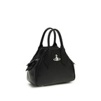 Vivienne Westwood Black Calf Leather Bos Taurus Shoulder Bag