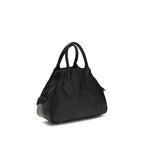 Vivienne Westwood Black Calf Leather Bos Taurus Shoulder Bag