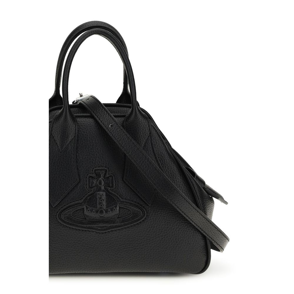 Vivienne Westwood Black Calf Leather Bos Taurus Shoulder Bag