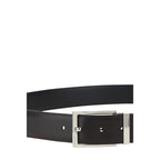 Ferragamo Black Calf Leather Bos Taurus Regular Belt