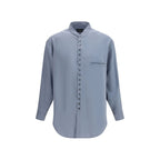 Giorgio Armani Gray Silk Shirt