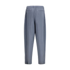 Giorgio Armani Gray Silk Casual Pants