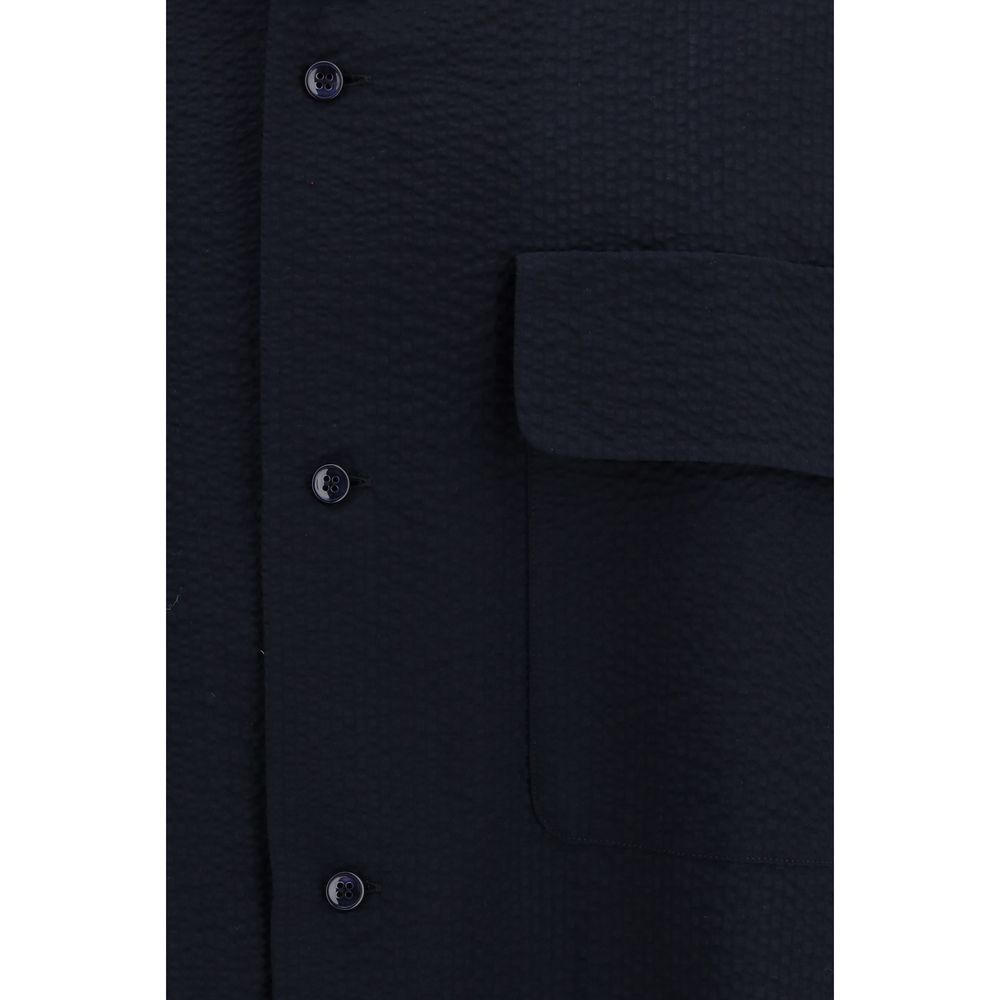 Giorgio Armani Blue Cotton Shirt