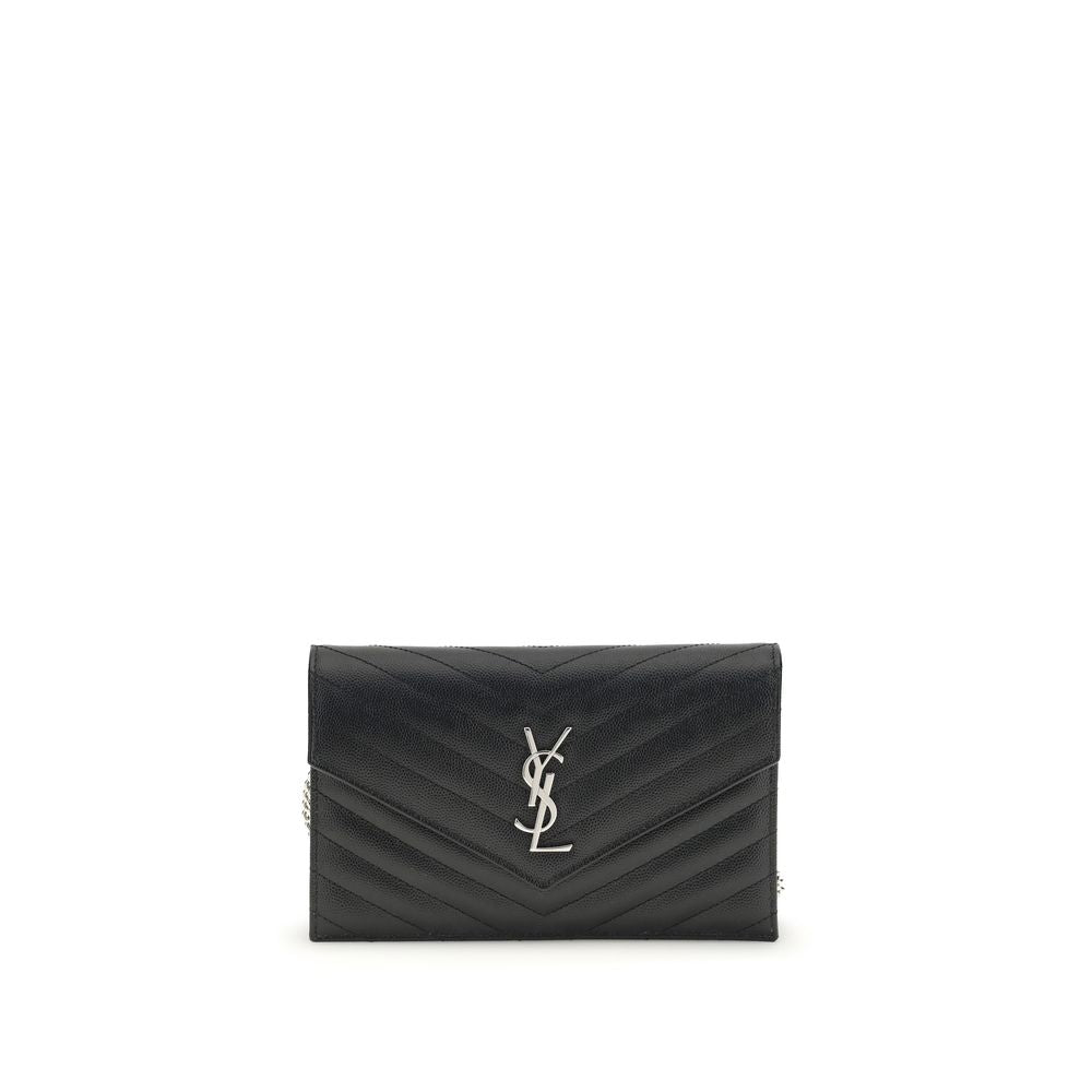 Saint Laurent Black Calf Leather Bos Taurus Shoulder Bag
