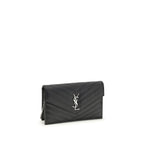 Saint Laurent Black Calf Leather Bos Taurus Shoulder Bag