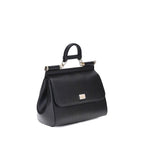 Dolce & Gabbana Black Calf Leather Bos Taurus Shoulder Bag