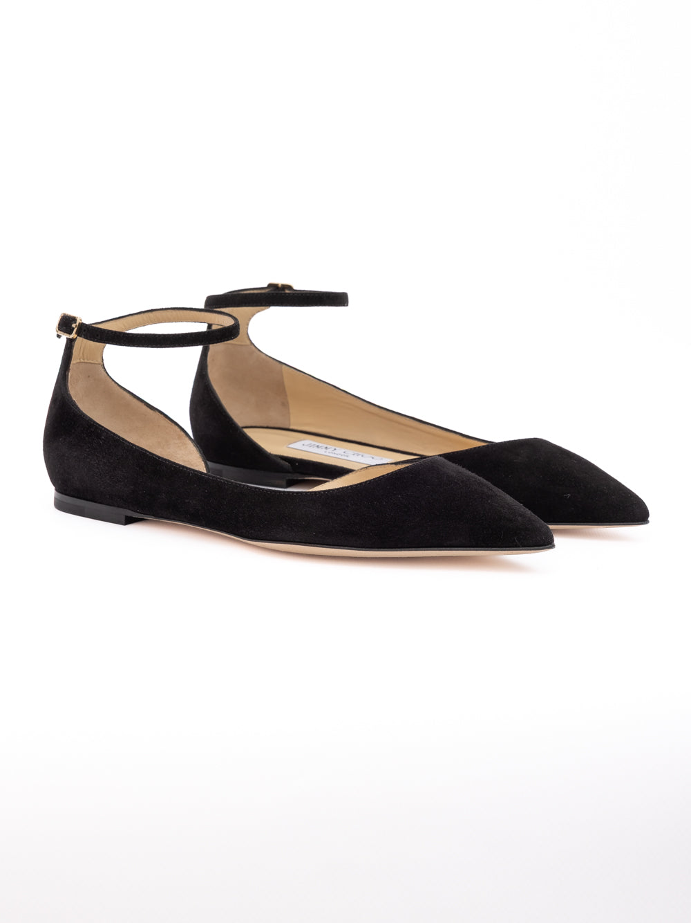 Jimmy Choo Black Suede Leona Ballet Flat
