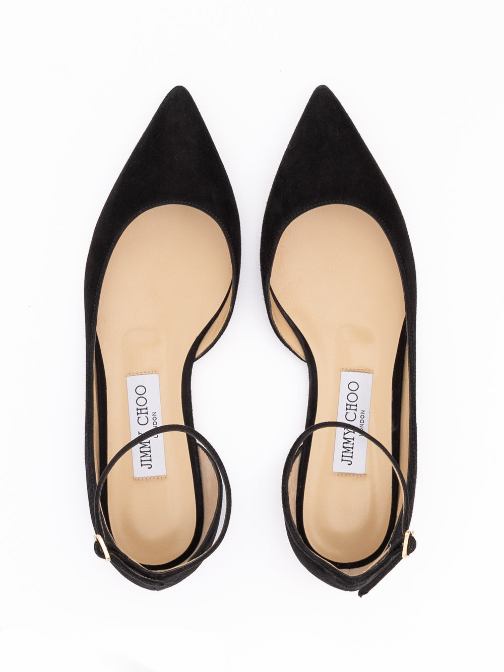 Jimmy Choo Black Suede Leona Ballet Flat