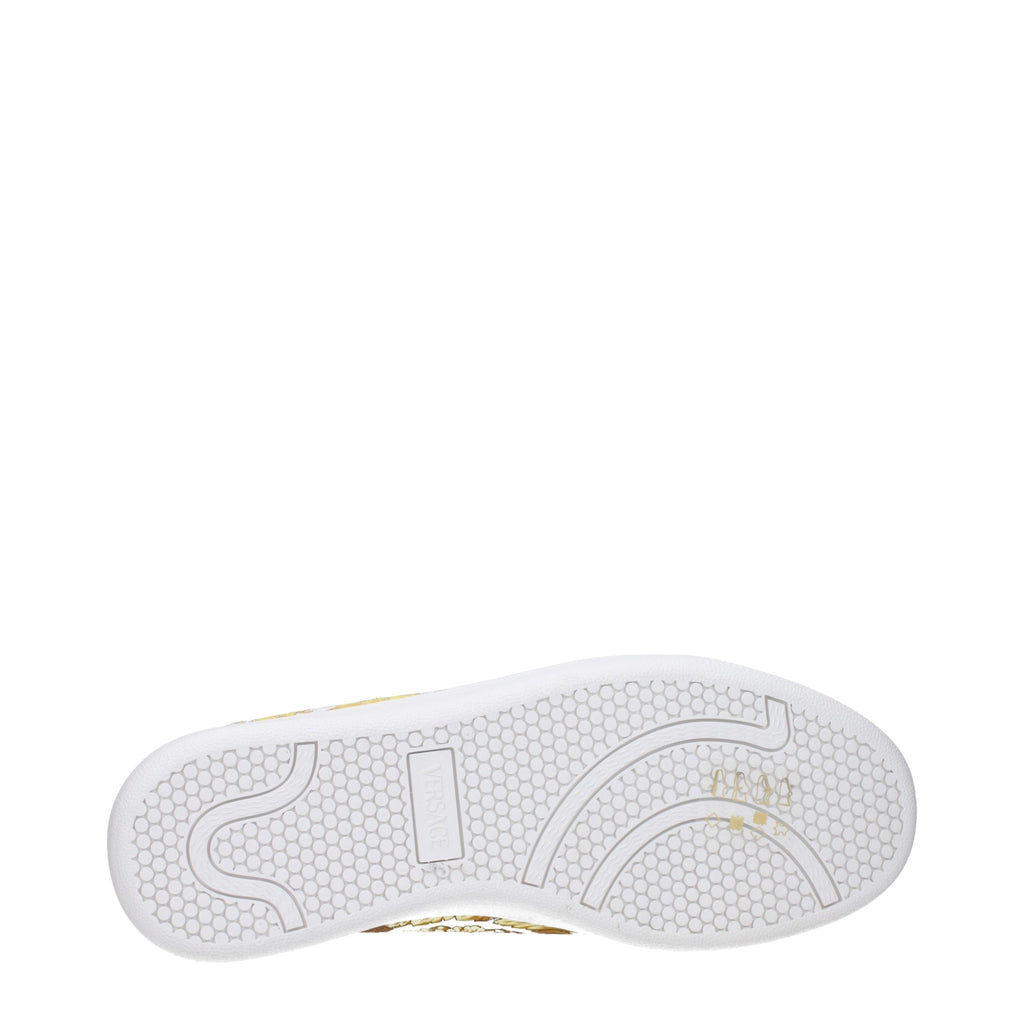 Versace White Leather Sneakers