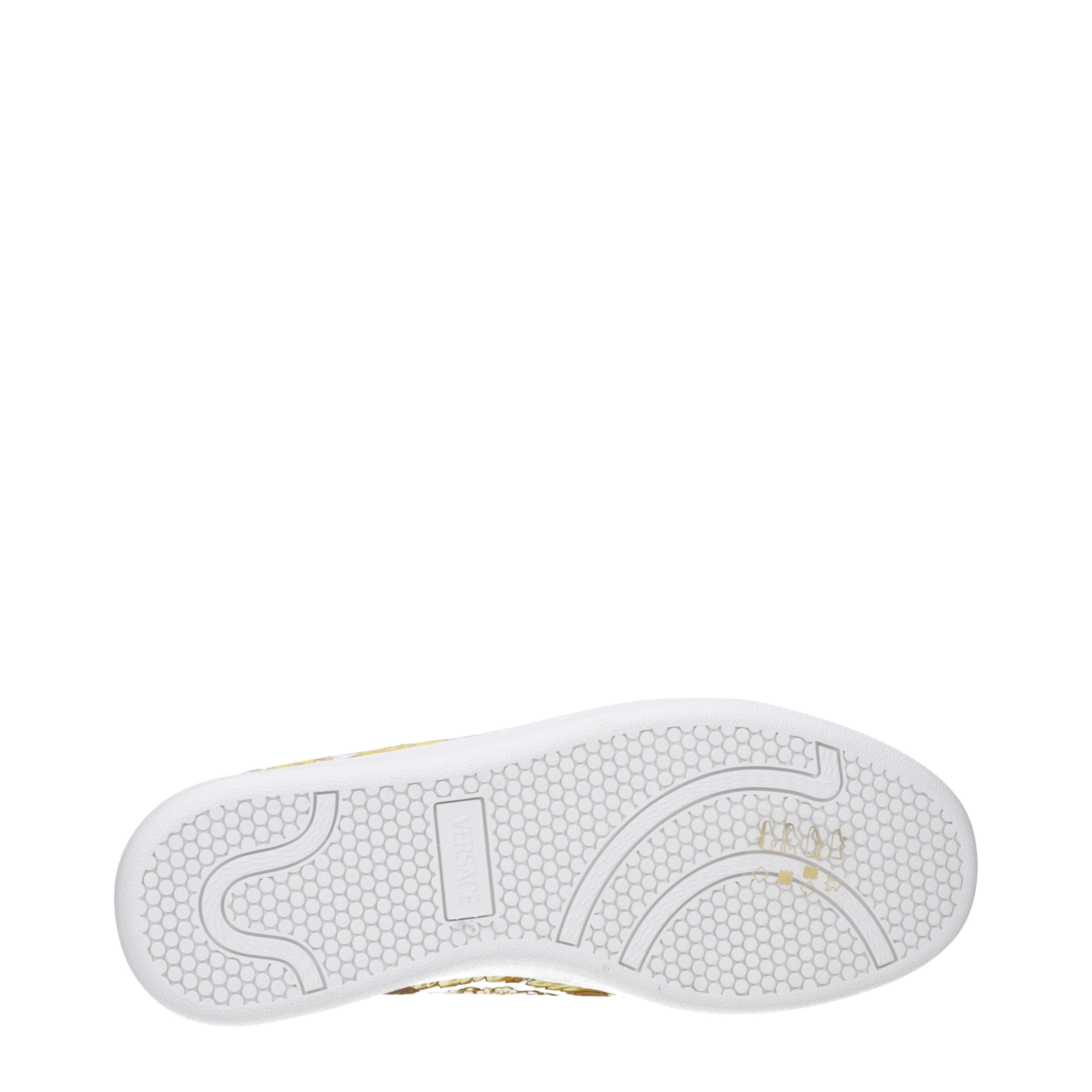 Versace White Leather Sneakers
