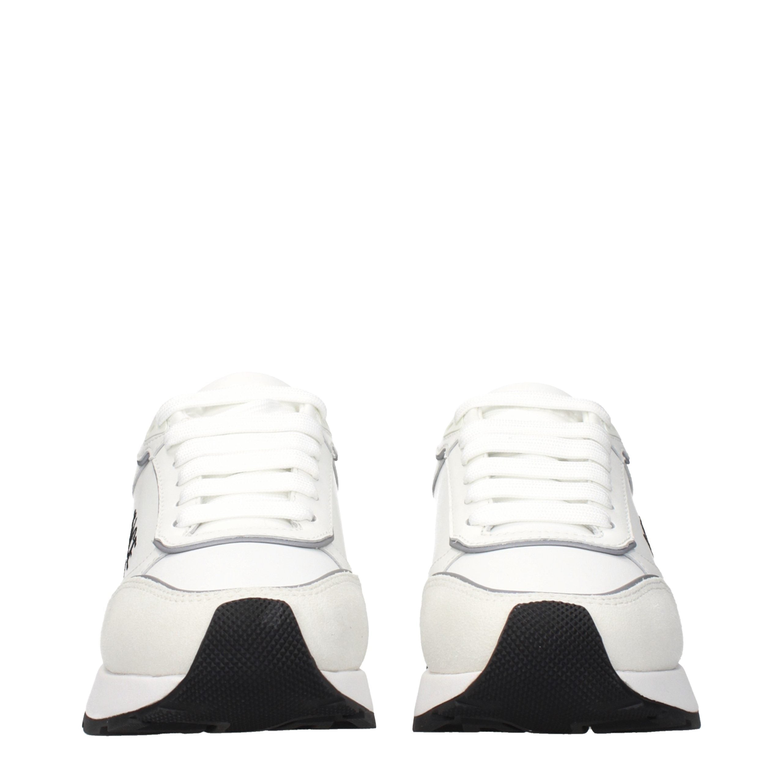 Versace White Leather Low Top Sneakers