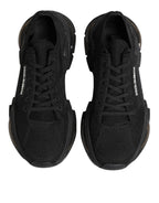 Dolce & Gabbana Black Airmaster Low Top Men Sneakers Shoes