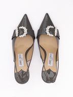 Jimmy Choo Storm Grey Patent Leather Chery SB 65 Pumps