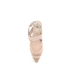 Fendi Beige Nylon Mid Heel Pumps