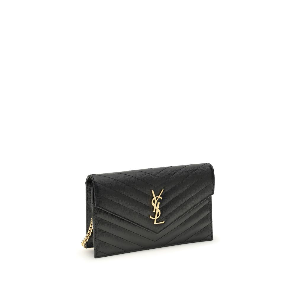 Saint Laurent Black Calf Leather Bos Taurus Shoulder Bag