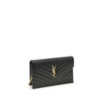 Saint Laurent Black Calf Leather Bos Taurus Shoulder Bag