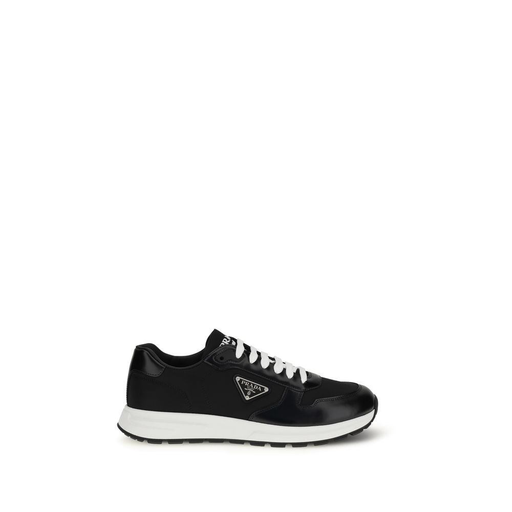 Prada Black Recycled Polyamide Athletic Sneakers