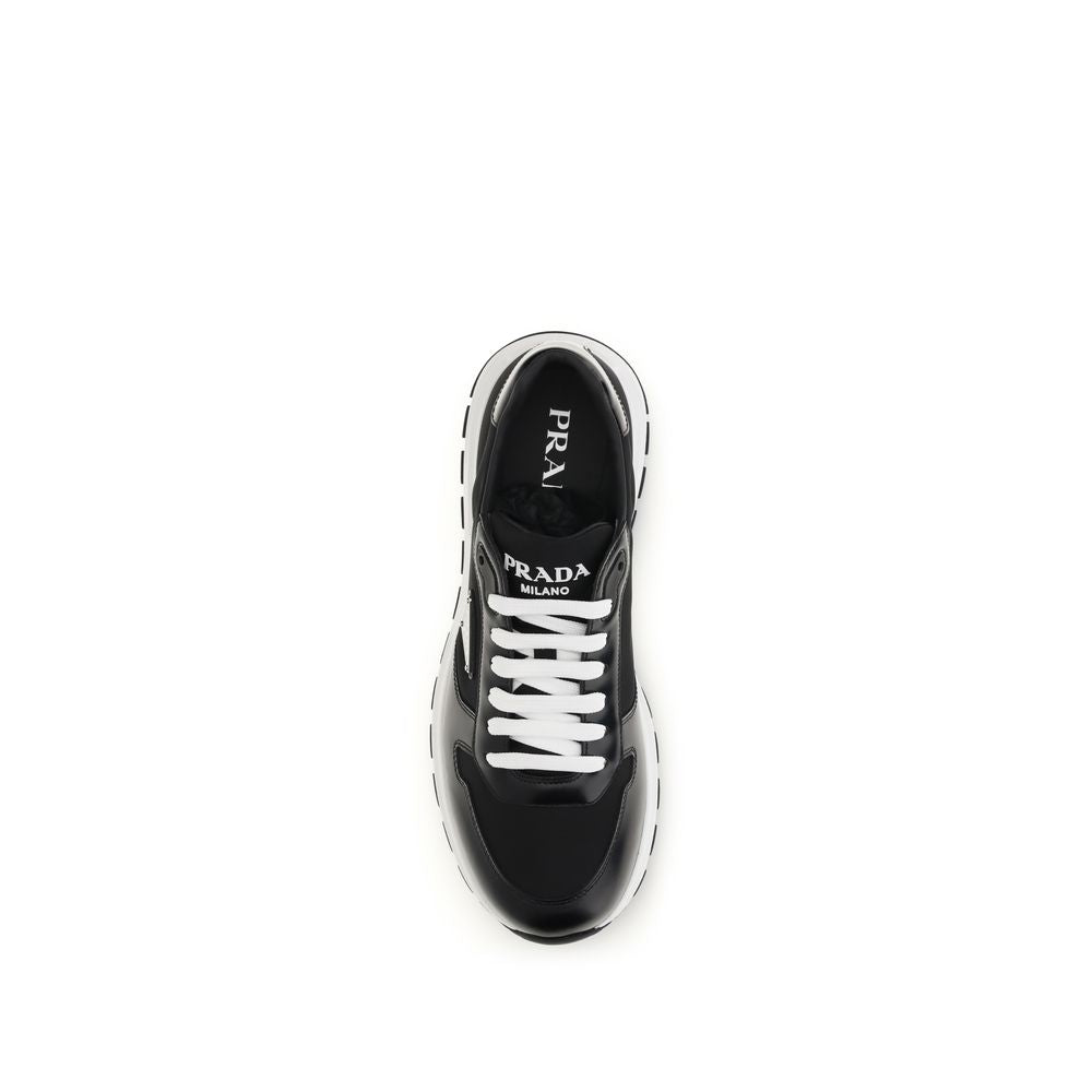 Prada Black Recycled Polyamide Athletic Sneakers