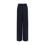 Gucci Blue Viscose Casual Pants