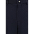 Gucci Blue Viscose Casual Pants