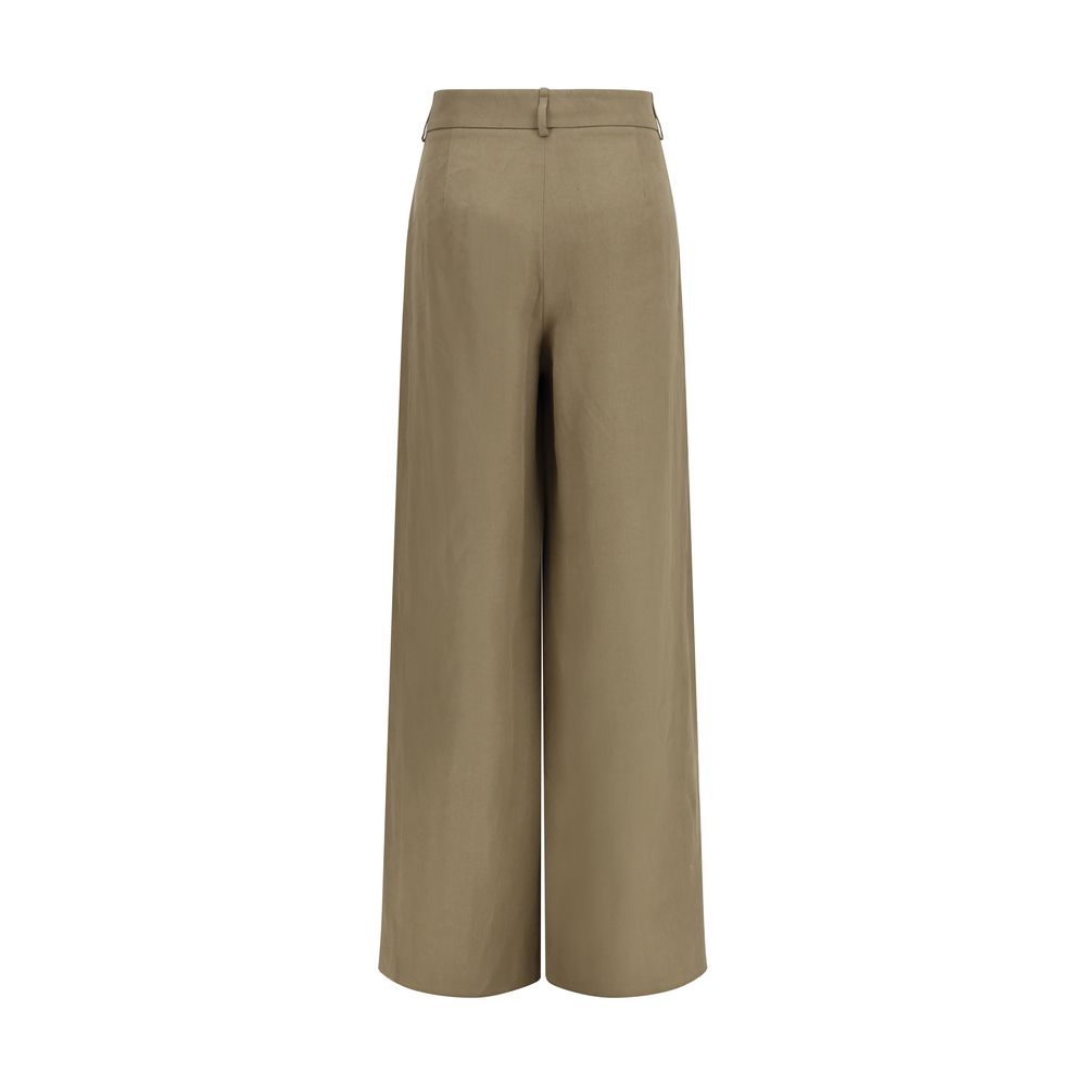 Giorgio Armani Beige Linen Casual Pants