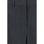 Giorgio Armani Gray Linen Casual Pants