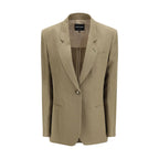 Giorgio Armani Brown Linen Coat