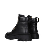 Versace Black Leather Ankle Boots