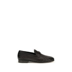 Ferragamo Brown Calf Leather Bos Taurus Slip-On Loafers