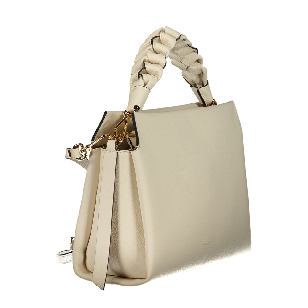 Coccinelle Bianco Leather Women Handbag