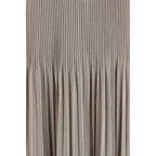 Giorgio Armani Gray Viscose Midi Skirt