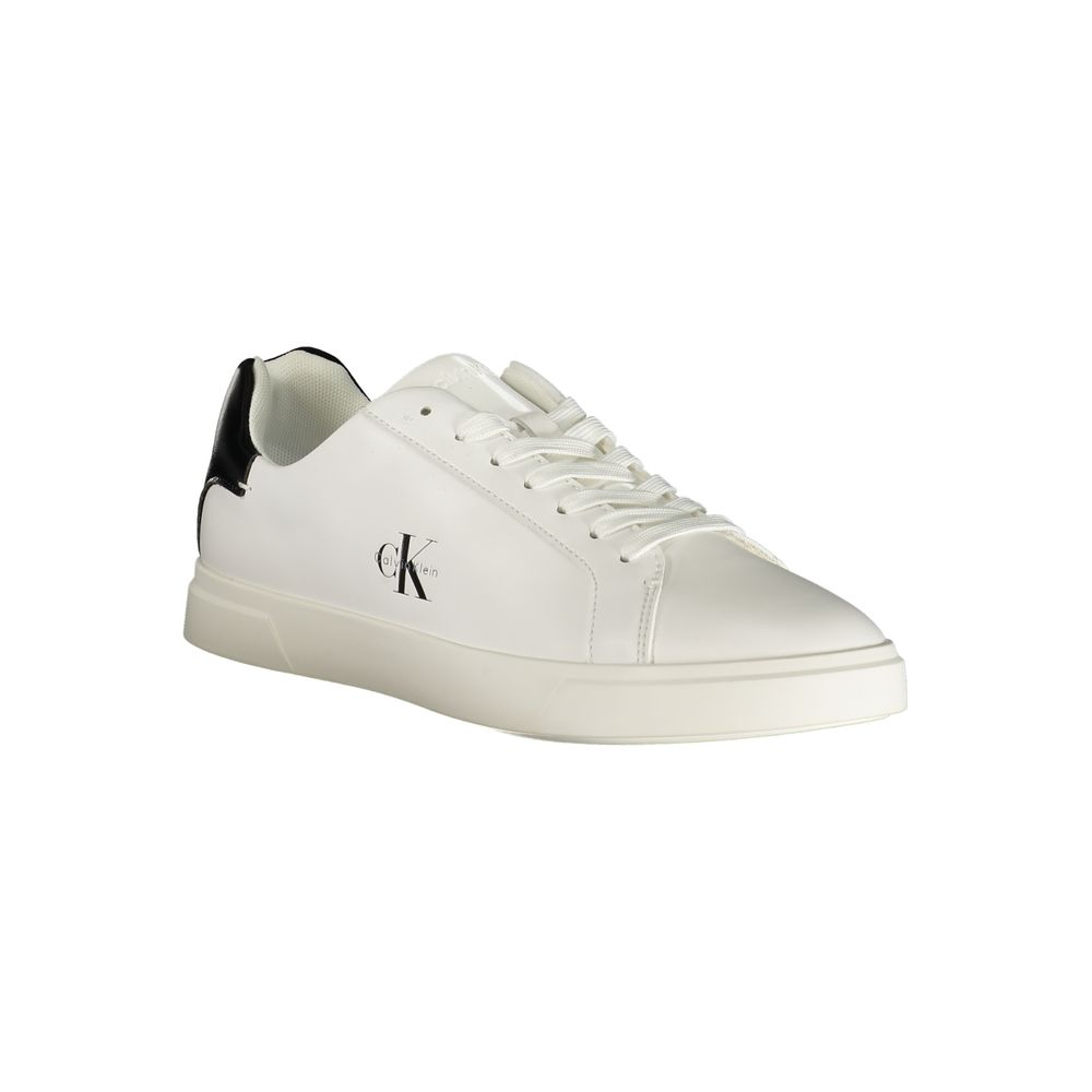 Calvin Klein White Polyester Athletic Sneakers