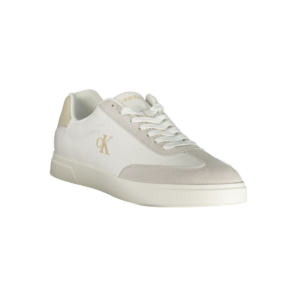 Calvin Klein White Polyester Athletic Sneakers
