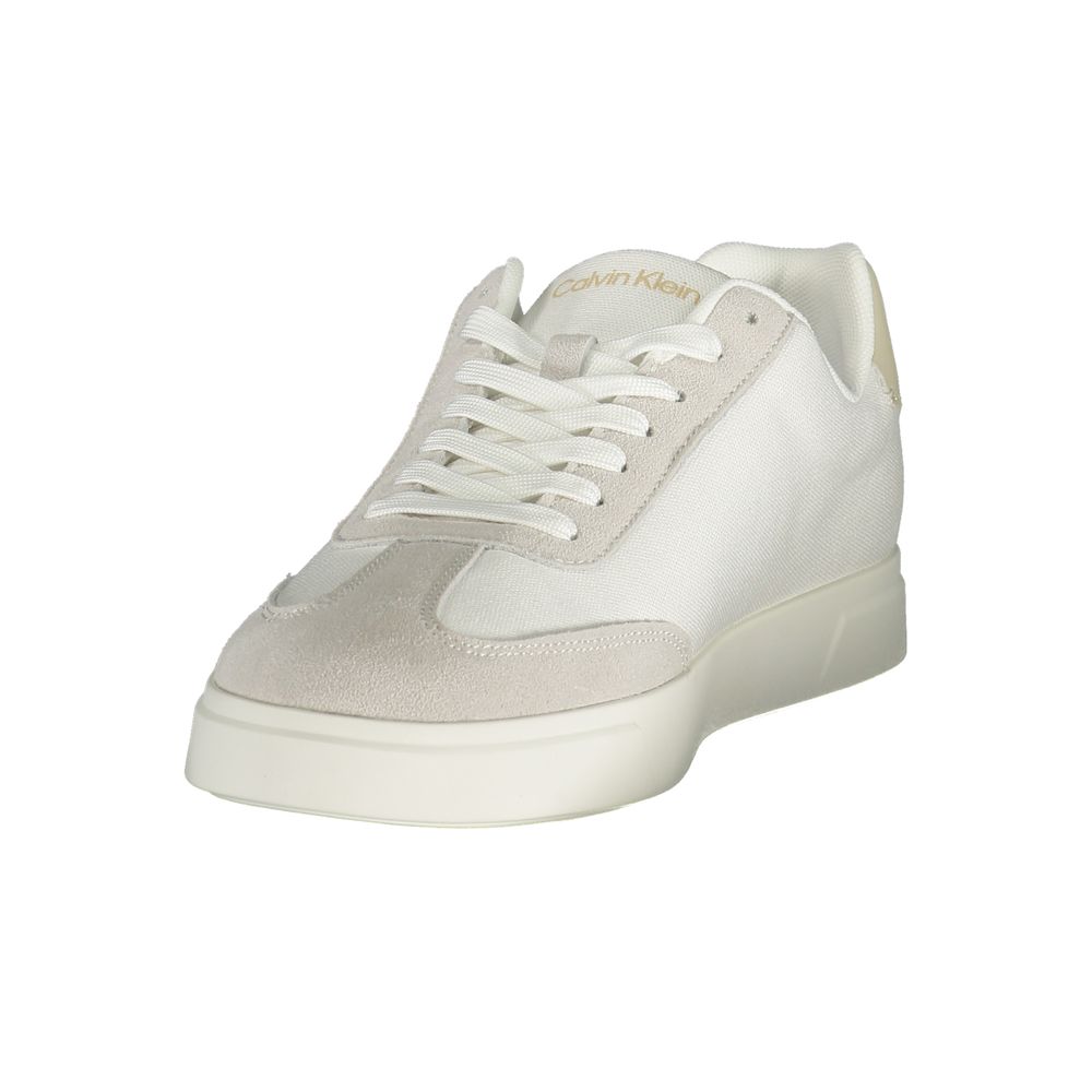 Calvin Klein White Polyester Athletic Sneakers