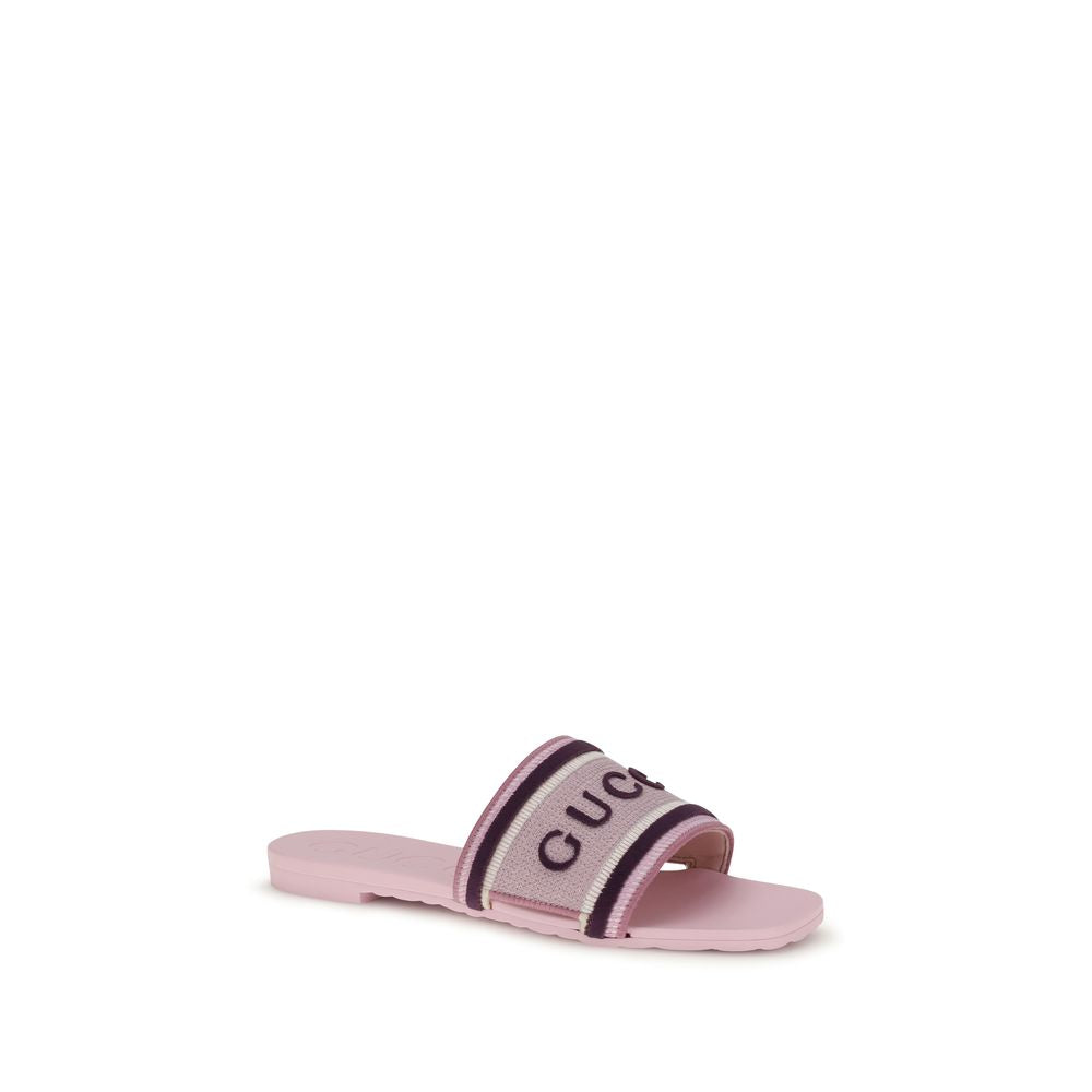 Gucci Multicolor Cotton Sandals