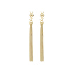 Saint Laurent Gold Brass Earrings