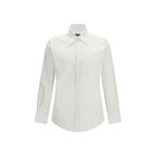 Dolce & Gabbana White Alpaca Vicugna Pacos Dress Shirt