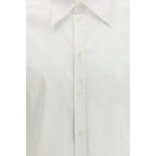 Dolce & Gabbana White Alpaca Vicugna Pacos Dress Shirt