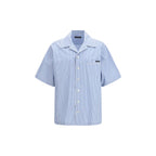 Dolce & Gabbana Blue Cotton Shortsleeve Shirt