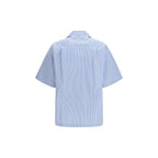 Dolce & Gabbana Blue Cotton Shortsleeve Shirt