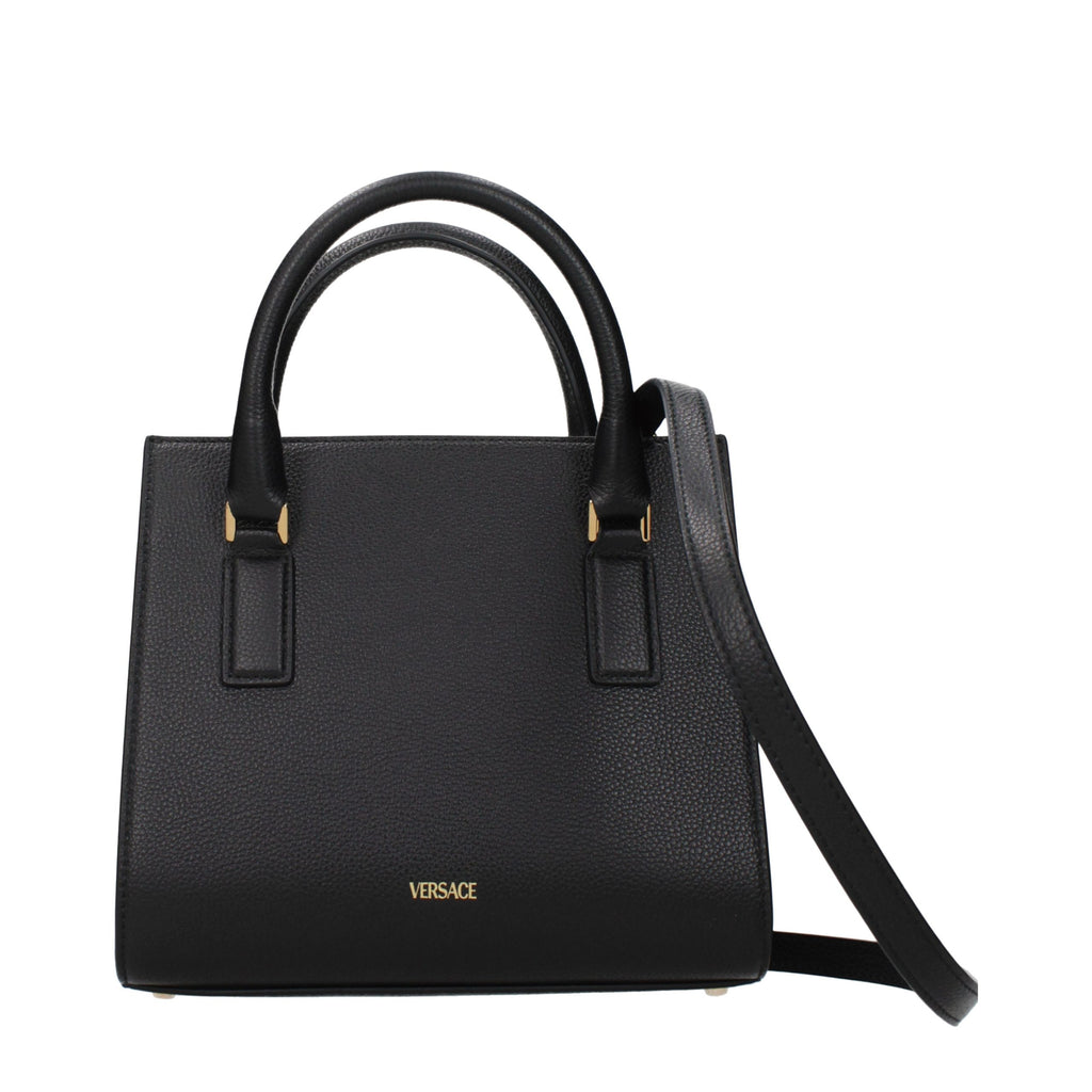Versace Black Leather Handbag