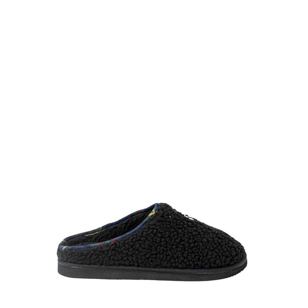 Ralph Lauren Black Cotton Slippers