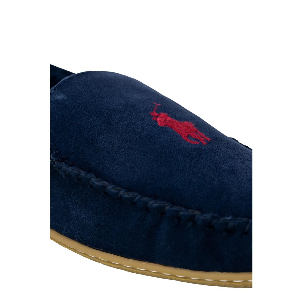 Ralph Lauren Blue Faux Fur Slippers