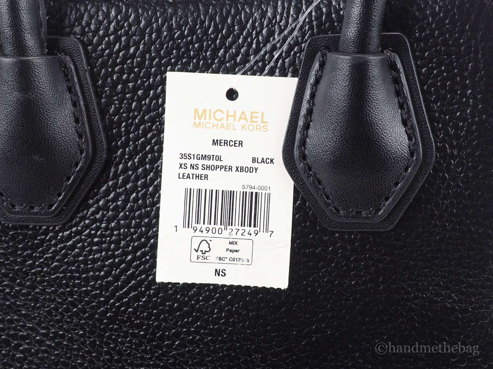 Michael Kors Women'S Leather XS Mercer Crossbody Black Solid