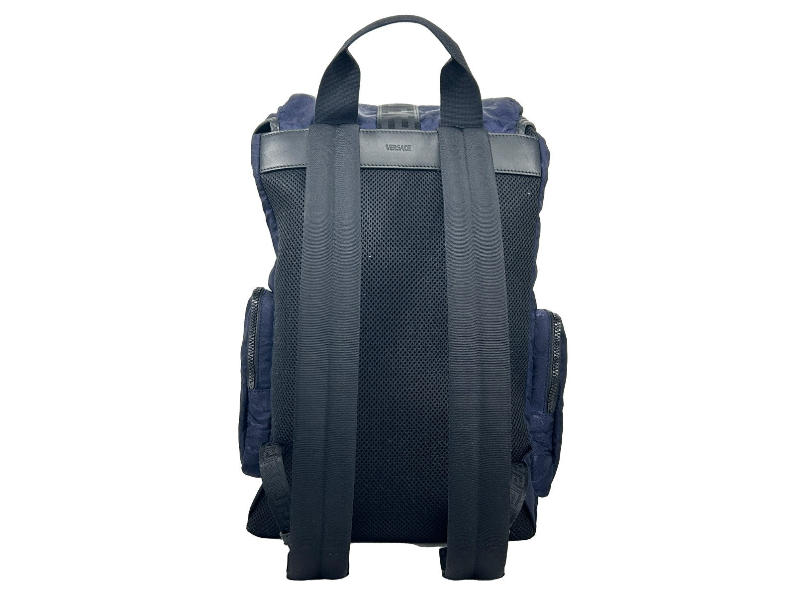 Versace Medusa Nylon Buckle Drawstring Backpack Bag