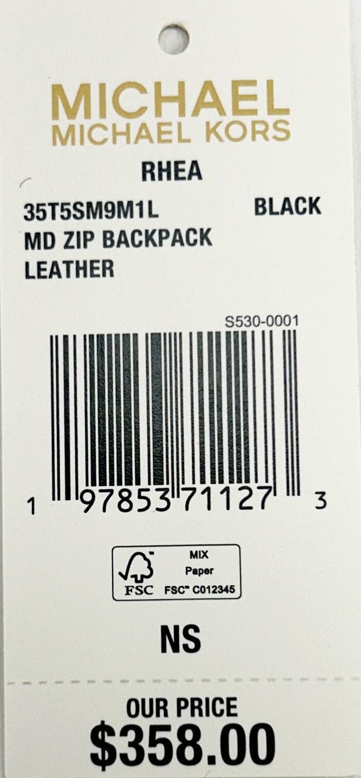 Michael Kors Rhea Medium PVC Backpack Bookbag